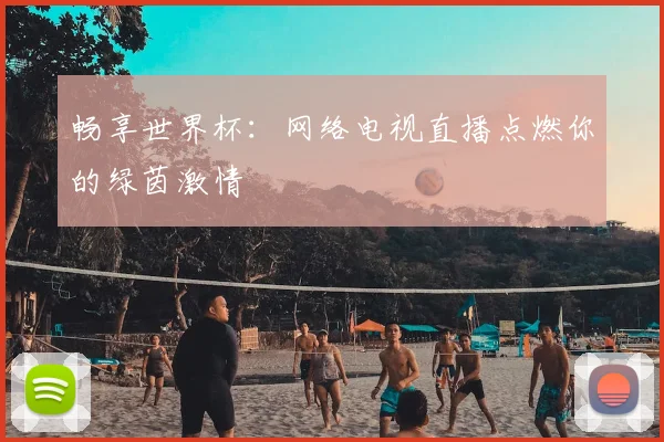 畅享世界杯:网络电视直播点燃你的绿茵激情