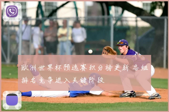 欧洲世界杯预选赛积分榜更新 各组排名竞争进入关键阶段